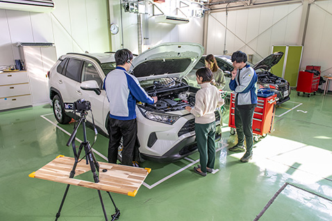 オンライン配信撮影中の様子